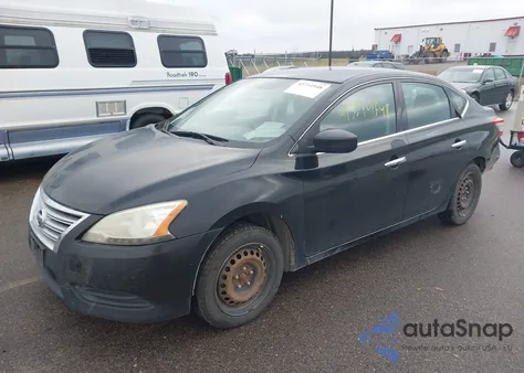 2014 Nissan Sentra S from USA, damaged, VIN 3N1AB7APXEY200306